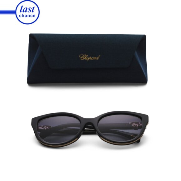 CHOPARD Dark Blue 55mm Round Sunglasses